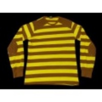 M★古着長袖Tシャツ 70年代 肩、ヒジ当て ボーダー