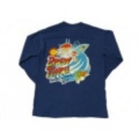 M★古着長袖Tシャツ 80年代 サーフィン 紺
