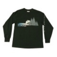 M★古着長袖Tシャツ 80年代 スキー 黒