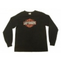 M★古着長袖Tシャツ　ハーレー風　黒