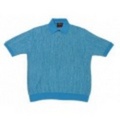 M★古着半袖ニット 70年代 VAN HEUSEN 青霜降
