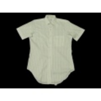 M★古着半袖ビンテージシャツ 60年代 白×水色ストライプ