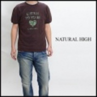 NATURAL HIGH【ナチュラル ハイ】ヘンプ＆コットンＴシャツ「LISTEN」【送料無料】