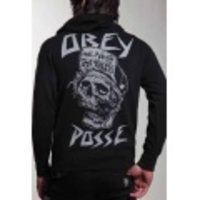 OBEY（オベイ）　Shpard Fairey(シェパード・フェアリー)　WILD IN THE STREETS（ワイルド・イン・ザ・ストリート）　パーカーBK