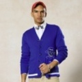 POLO RUGBY(ポロラグビー) ATHLETIC COTTON SKULL CARDIGAN【BLUE】