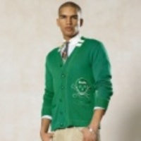 POLO RUGBY(ポロラグビー) ATHLETIC COTTON SKULL CARDIGAN【GREEN】