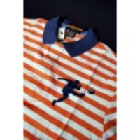 POLO RUGBY(ポロラグビー) BIG KICKER STRIPED POLO【ORANGE】
