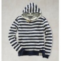 POLO RUGBY(ポロラグビー) COTTON DUOFOLD TOGGLE HOODIE【Navy/WHT】