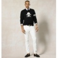 POLO RUGBY(ポロラグビー) COTTON SKULL-AND-BONES SWEATER【BLK】