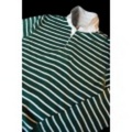POLO RUGBY(ポロラグビー) Klayton Striped Waffle Rugbyラガーシャツ【GREEN/CREAM】