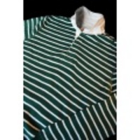 POLO RUGBY(ポロラグビー) Klayton Striped Waffle Rugbyラガーシャツ【GREEN/CREAM】