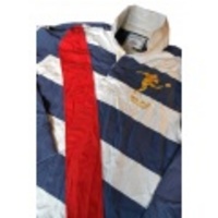 POLO RUGBY(ポロラグビー) USA BIG KICKER RUGBYラガーシャツ【Sea Blue/Off-White】