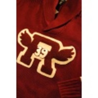 POLO RUGBY(ポロラグビー) WINGED R SHAWL SWEATER ニット【Berry/Cream】