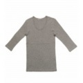 Patti(パティ) 7分袖Uネックカットソー(Top Gray) P10S1CT17