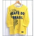 Pineapple Juice【パイナップルジュース】レイヤードコットン七分袖Tシャツ「CAFE DO BRASIL」【送料無料】