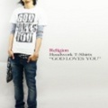 RELIGION【レリジョン】ビーズ刺繍Ｔシャツ「GOD LOVES YOU」【送料無料】
