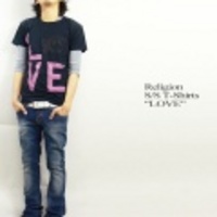 RELIGION【レリジョン】プリントＴシャツ「LOVE」【送料無料】