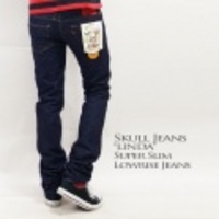 SKULL JEANS【スカルジーンズ】LINDAローライズスーパースリムジーンズ（ジーパン・Ｇパン・デニム）【送料無料】