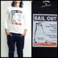 SLICK【スリック】8分袖プリントＴシャツ「BAIL OUT」