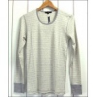 SLICK【スリック】UネックボーダーロングスリーブTシャツ【送料無料】