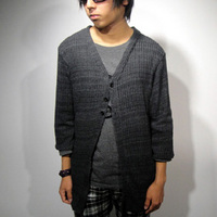 【50%OFF】Transparent ladder Long Cardigan:イエロールビー[YELLOWRUBY]