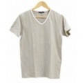 SLICK【スリック】ストレッチ・ＶネックボーダーＴシャツ