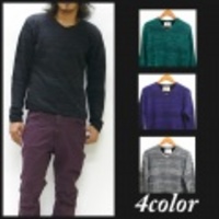 SLICK【スリック】ダブルクロスVネックニット（セーター）【送料無料】