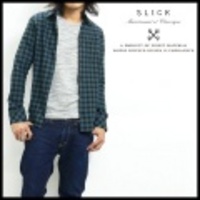 SLICK【スリック】チェックドレスシャツ【送料無料】