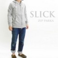 SLICK【スリック】ネップスウェット（トレーナー）ジップパーカー