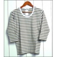 SLICK【スリック】七分袖ボーダーカットソー【送料無料】