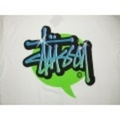 STUSSY：ステューシー　ビッグサイズ　シンプル：ロゴプリント半袖Tee　カラー：ホワイト　ネットショップオープンセール半額！　mst37