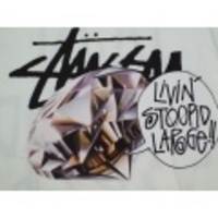 STUSSY：ステューシー　ビッグサイズ　シンプル：ロゴプリント半袖Tee　カラー：ホワイト　ネットショップオープンセール半額！　mst39