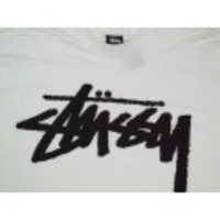 STUSSY：ステューシー　ビッグサイズ　ロゴプリントTee　カラー：ホワイト　ネットショップオープンセール半額！　mst24