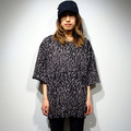 Whole printted pattern mini pile Big tee:イエロールビー[YELLOWRUBY]