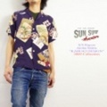 SUN SURF【サンサーフ】半袖ハワイアンシャツ「KABUKI DESIGN」【送料無料】