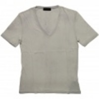 SUPERFINE(スーパファイン) Vネック Tシャツ(Pale Gray) SOSFM118-0-4