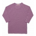 Smokey Wood 7分袖クルーネックカットソー(Purple) SW010213