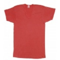 Smokey Wood 半袖Uネックカットソー(Red) SW09025