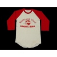 S★古着7分丈Tシャツ 80年代 WESTLAND 白×赤