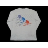 S★古着サーフ長袖Ｔシャツ80年代OCEAN ATLANTICグレー