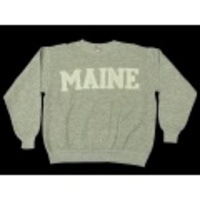 S★古着スウェット 80年代 MAINE グレー霜降