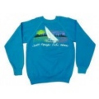 S★古着スウェット 80年代 ヨット 青
