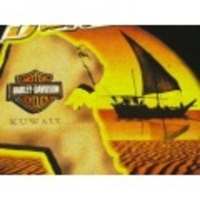 S★古着ハーレーTシャツ クウェート 黒