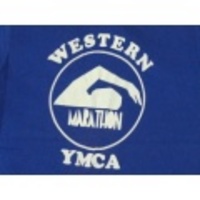 S★古着ビンテージTシャツ 70年代 水泳 YMCA 青