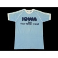 S★古着ビンテージTシャツ 80年代 IOWA 水色