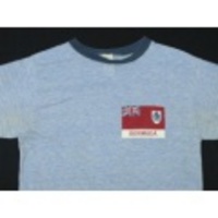 S★古着ビンテージTシャツ70年代バミューダ紺霜降リンガー