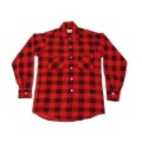 S★古着ビンテージネルシャツ 60年代 赤×黒