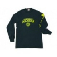 S★長袖Tシャツ チャンピオン ミシガン 紺