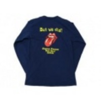 S★長袖Tシャツ ローリングストーンズ風 紺