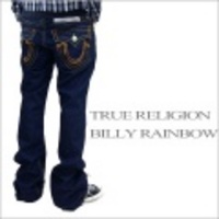 TRUE RELIGION【トゥルーレリジョン】「BILLY RAINBOW」ローライズフレアジーンズレインボーステッチモデル【送料無料】